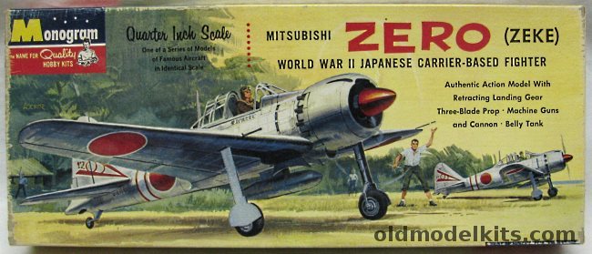 Monogram 1/48 Mitsubishi Zero (Zeke) A6M5 - Four Star Issue, PA73-98 plastic model kit
